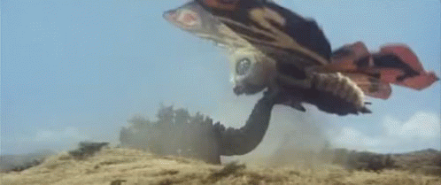 Mothra Pull Out Godzilla GIF