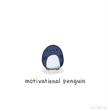 Motivation Penguin Quote GIF