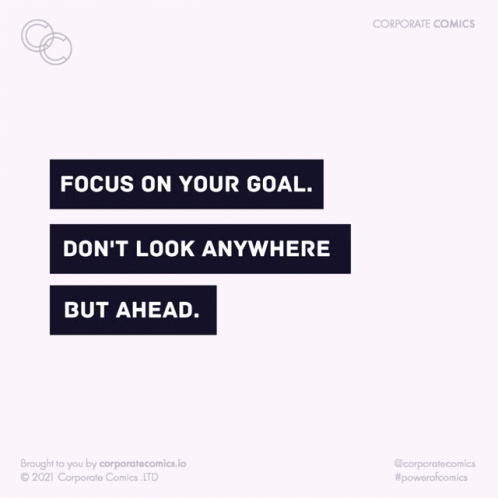 Motivational Monday Don't Look Anywhere GIF