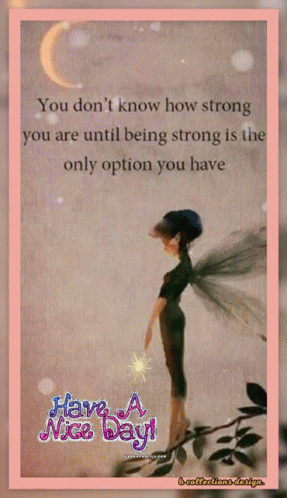 Motivational Quotes Don't Know How Strong GIF