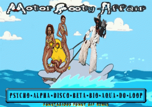 Motor Booty Affair Dolphin Pulled by Man