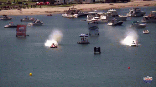 Motorboat Racing Game GIF