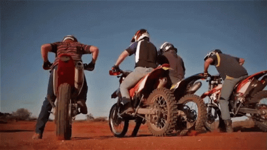 Motorcycle Dirt Bike Racing GIF
