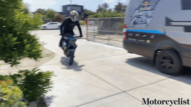 Motorcycle Front Wheelie Stunt Trick GIF