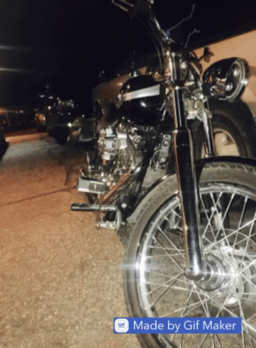 Motorcycle Parked In Driveway Made By GIF Maker GIF