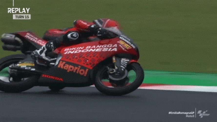 Motorcycle Race Crash GIF