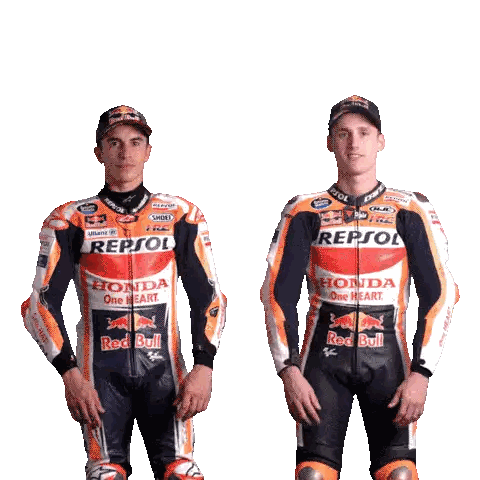 Motorcycle Racers Wearing Repsol Jackets