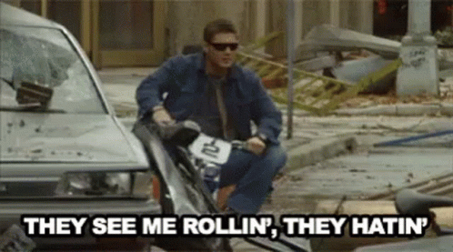 Motorcycle Riding Jensen Ackles They See Me Rollin GIF