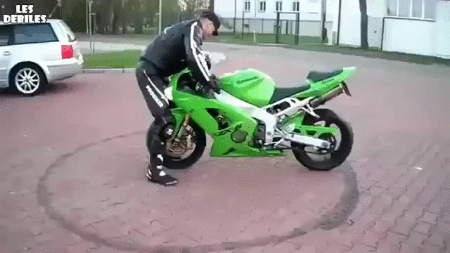 Motorcycle Rocket Away GIF