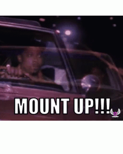 Mount Up Shenanigans GIF