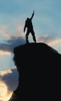 Mountain Climbers Celebrates Peak GIF