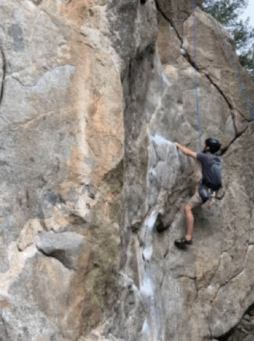 Mountain Climbers Giving All The Strength GIF