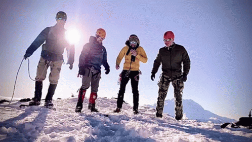 Mountain Climbers Group Jumpshot GIF