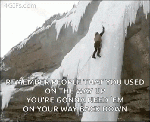 Mountain Climbers Life On Danger GIF