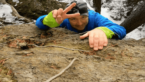 Mountain Climbers On A Real Adventure GIF