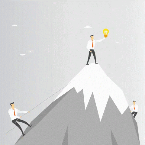 Mountain Climbers On Process GIF