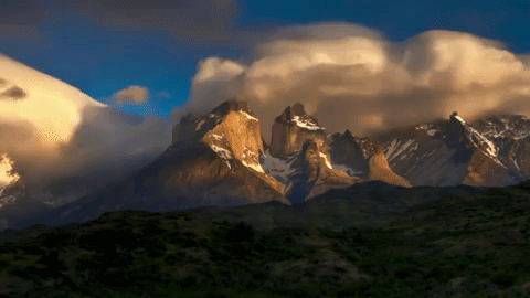 Mountain Cloud Timelapse GIF
