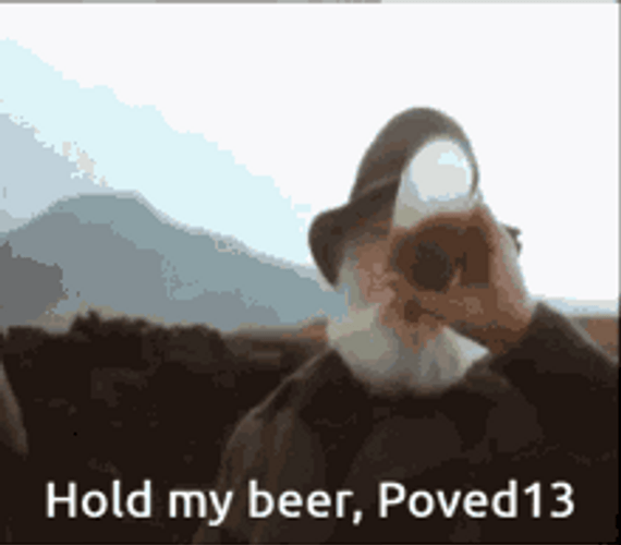 Mountain Man Hold My Beer GIF