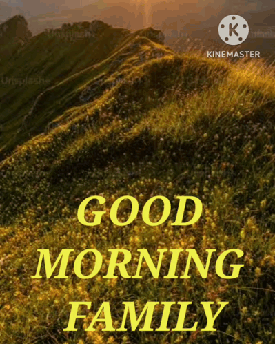 Mountain with Good Morning Family