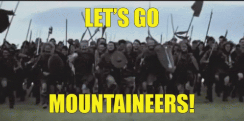 Mountaineers Armed Men Running GIF