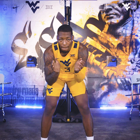 Mountaineers Player Clapping And Crossing Hands For Pose GIF