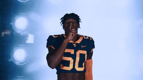 Mountaineers Player Shushing Pose GIF