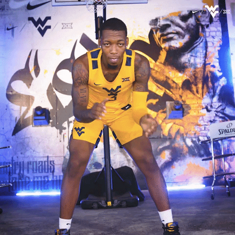 Mountaineers Player Tapping Floor With Both Hands GIF