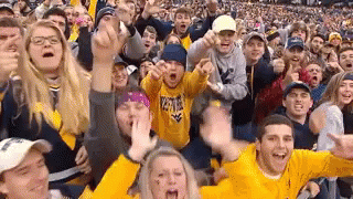 Mountaineers Shouting And Cheering GIF