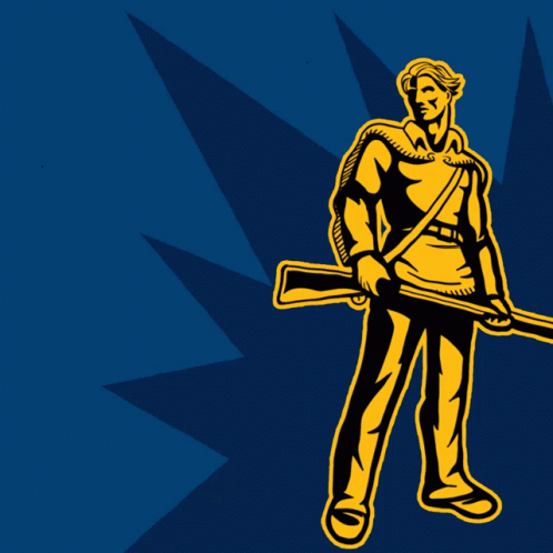 Mountaineers With Animated Armed Man GIF