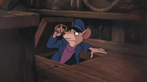 Mouse Head Out From The Fight GIF