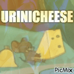 Mouse Holding Cheese Urini Cheese