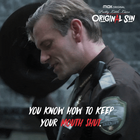 Mouth Shut Pretty Little Liars Series GIF