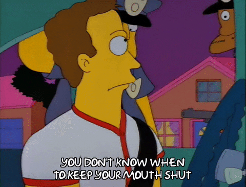 Mouth Shut The Simpsons Louis Lou Merkel GIF