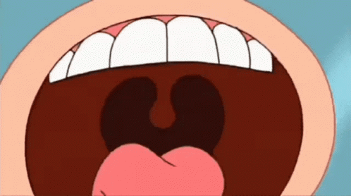 Mouth With Pink Tongue Sticking Out