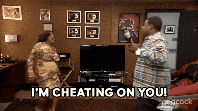 Movie Couple I'm Cheating On You GIF