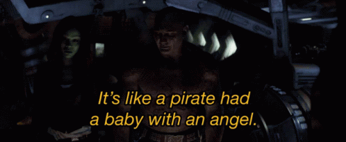 Movie Scene It's Like A Pirate Had A Baby With An Angel GIF