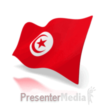 Moving Animated Flag Of Tunisia GIF
