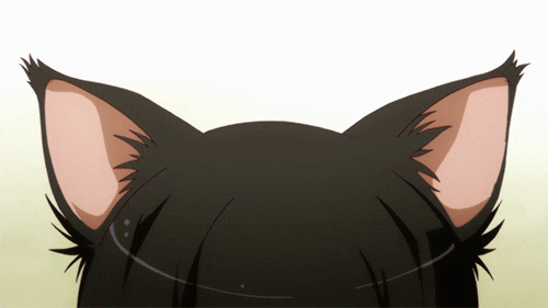 Moving Cat Ears Anime GIF