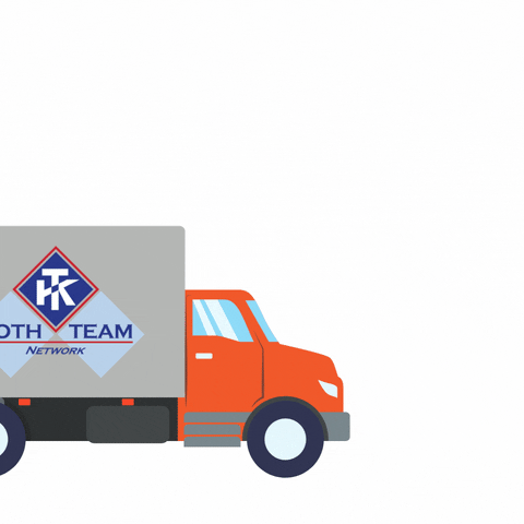Moving Day Animated Truck Slow Motion GIF