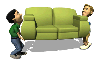 Moving Day Lift Couch Animation GIF
