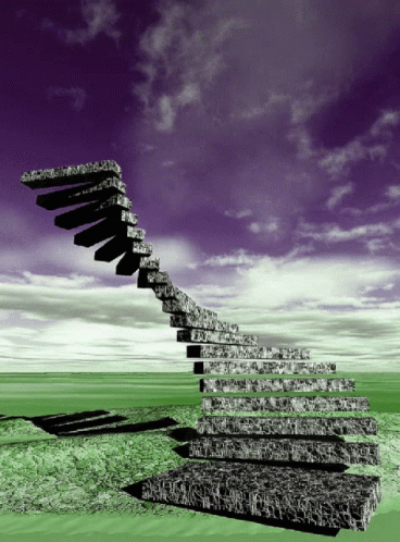 Moving On Up Endless Staircase GIF