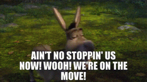 Moving On Up Naughty Donkey Shrek GIF