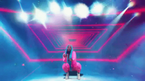 Moving Pink Neon Lights Dancehall GIF