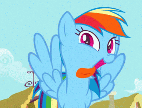 Moving Rainbow Dash Pony GIF