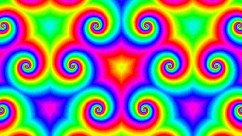 Moving Rainbow Hypnosis GIF