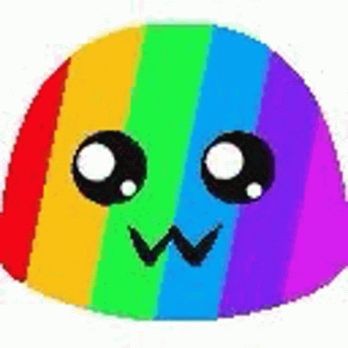 Moving Rainbow Jelly GIF