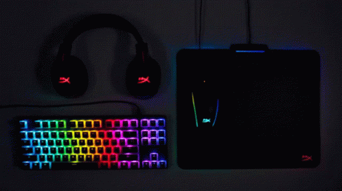 Moving Rainbow Keyboard GIF