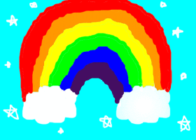 Moving Rainbow Son Among Us GIF