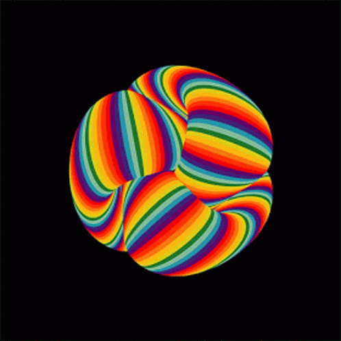 Moving Rainbow Swirl Magical GIF