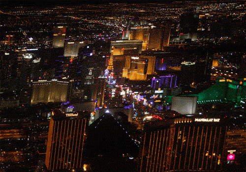 Moving Skyscrapers On Vegas Vacation GIF